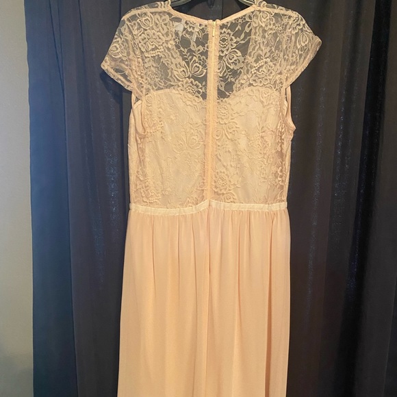 SZ 12 ASOS Tall Pink Lace Dress - Picture 2 of 2